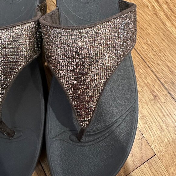 Fitflop Lulu Copper Superglitz Brand New - Picture 4 of 6